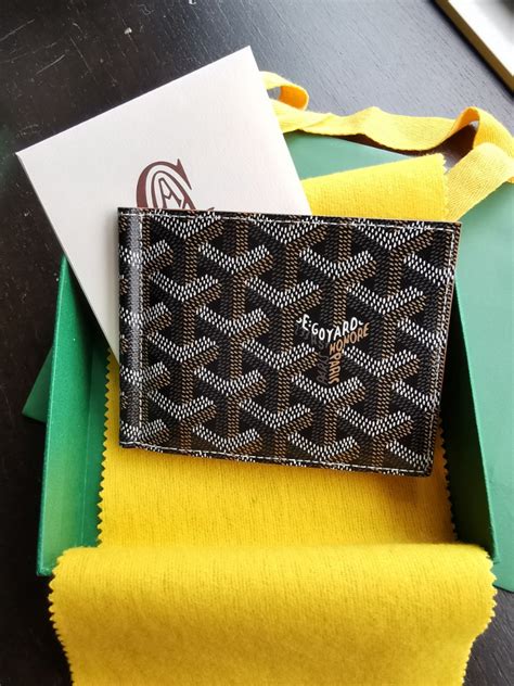 goyard clip wallet